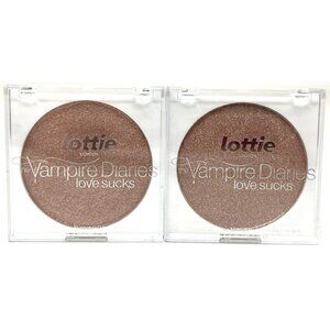 (2) Lottie Vampire Diaries Love Sucks Powder Highlighter Sealed Rose Gold